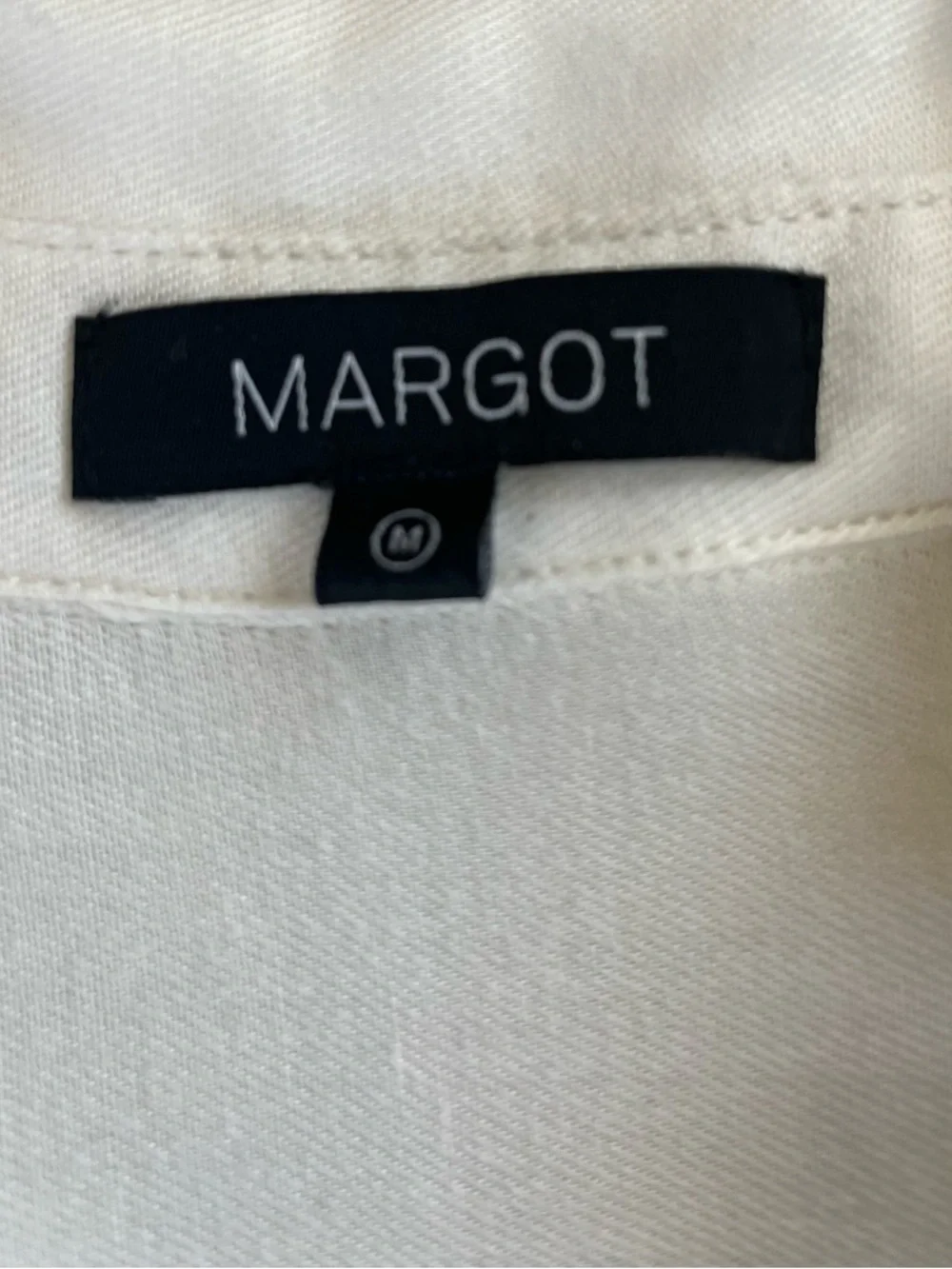 MARGOT Ivory Modal Crewneck Top - Ultra Soft Sustainable Minimalist - Size M - Picture 4 of 5